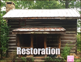 Historic Log Cabin Restoration  Colonial Heights City, Virginia